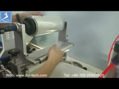 Máquina de recubrimiento en rollo termofusible con cinta adhesiva ajustable