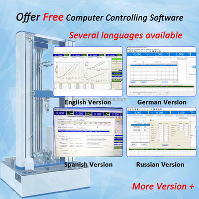 Máquina de ensayo universal de 50 kN con probador de tracción automático para polímero de caucho
