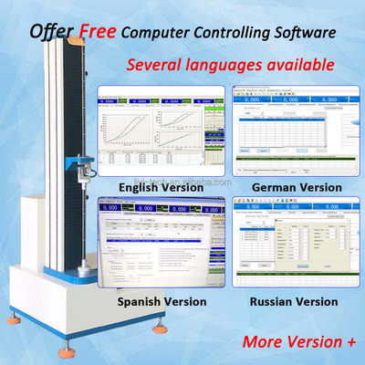 Máquina de ensayo universal computarizada de 500 kg de capacidad de prueba de tracción