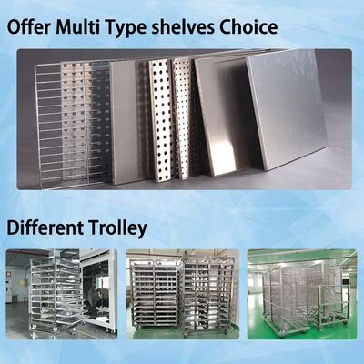 Liyi Industrial Secadora de botellas de vidrio Horno de secado en caliente con carrito y bandeja para cosméticos Jarrones farmacéuticos Secadora de botellas